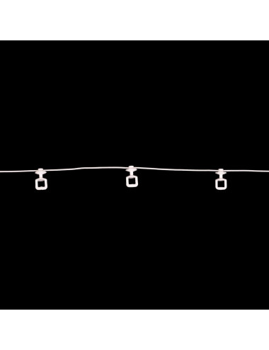 Ślizg na sznurku UNI fala 8 cm biały