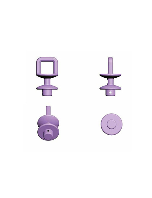 Ślizg na sznurku UNI fala 8 cm biały