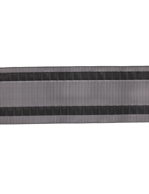 Taśma fala do firan i zasłon szerokość 77 mm, szerokość 7.7 cm, taśma WAVE czarna