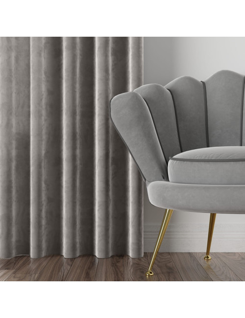 Tkanina zasłonowa Velvi 300 cm jasny szary 005