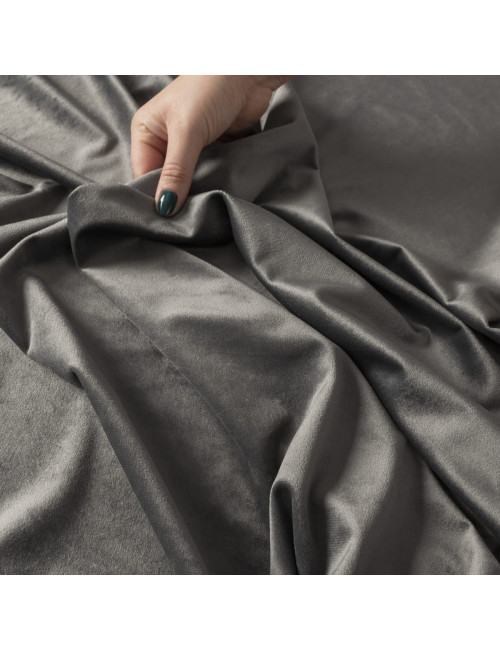 Tkanina zasłonowa Velvi 300 cm ciemny szary 006