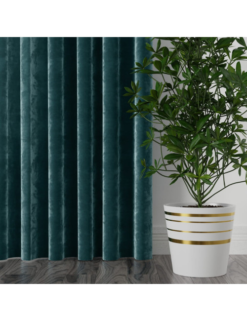 Tkanina zasłonowa Velvi 300 cm ciemny turkusowy 008