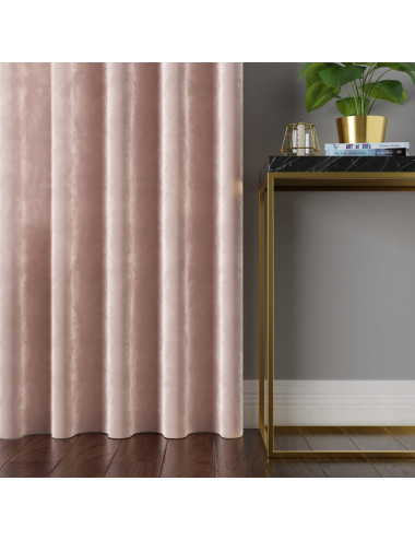 Tkanina zasłonowa Velvi 300 cm jasny różowy 014