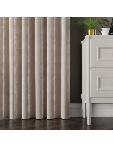 Tkanina zasłonowa Velvi 300 cm ciepły jasny szary 018