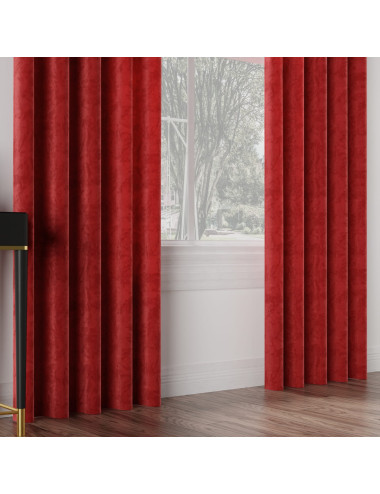 Tkanina zasłonowa Velvi 300 cm czerwony 043