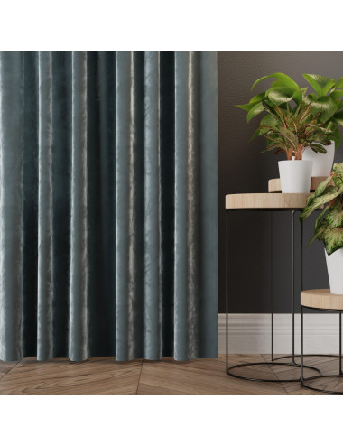 Tkanina zasłonowa Velvi 300 cm niebieski 063