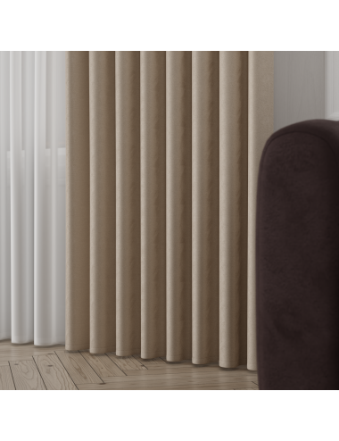 Tkanina zasłonowa Sybilla 320 cm ciemny kremowy 114