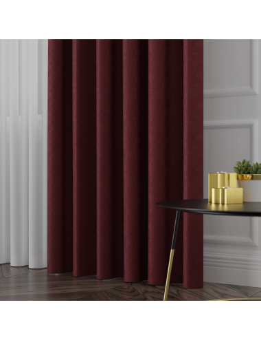 Tkanina zasłonowa Sybilla 320 cm bordowy 135