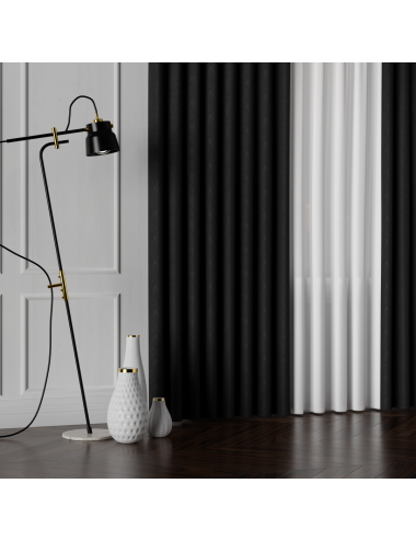 Tkanina zasłonowa Sybilla 320 cm czarny 105