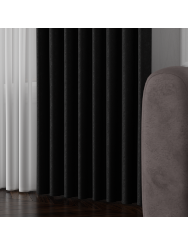 Tkanina zasłonowa Sybilla 320 cm czarny 105