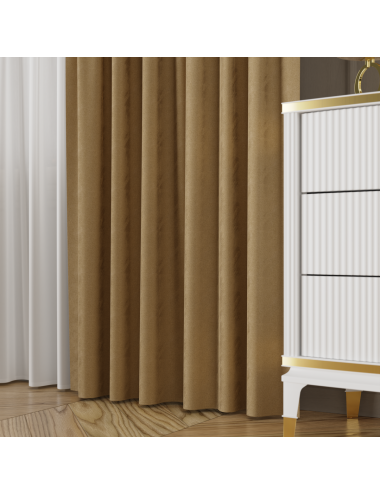 Tkanina zasłonowa Sybilla 320 cm camelowy 104