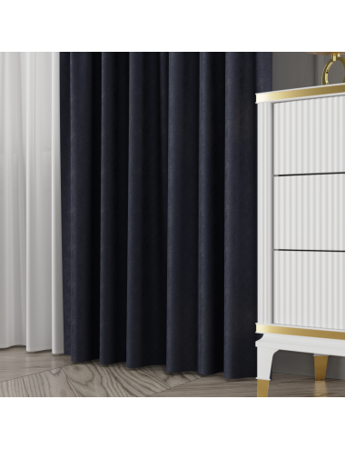 Tkanina zasłonowa Sybilla 320 cm granatowy 115