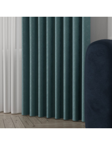 Tkanina zasłonowa Sybilla 320 cm morski zielony 123