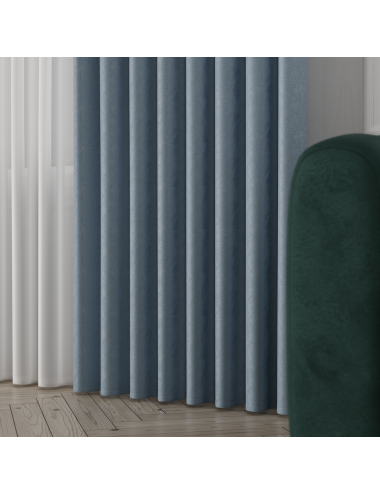 Tkanina zasłonowa Sybilla 320 cm jasny niebieski 121