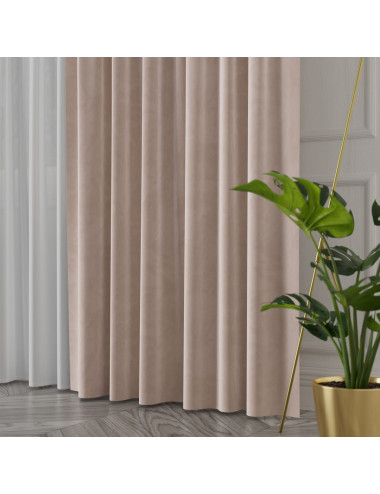 Tkanina zasłonowa Velvet 300 cm beżowy 002