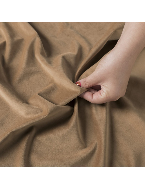 Tkanina zasłonowa Velvet 300 cm camelowy 011