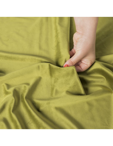 Tkanina zasłonowa Velvet 300 cm oliwkowy 090