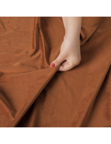 Tkanina zasłonowa Velvet 300 cm rdzawy 028