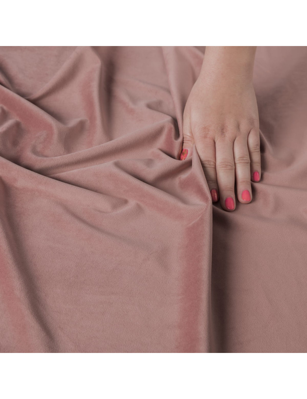 Tkanina zasłonowa Velvet 300 cm ciemny pudrowy różowy 034