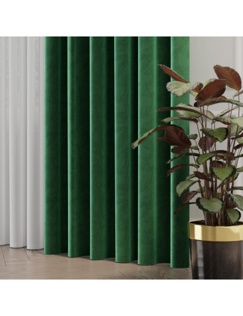 Tkanina zasłonowa Velvet 300 cm szmaragdowy 093