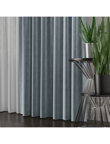 Tkanina zasłonowa Velvet 300 cm popielaty 069