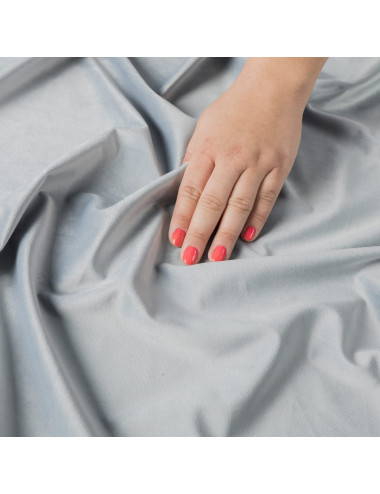 Tkanina zasłonowa Velvet 300 cm szaro-niebieski 060