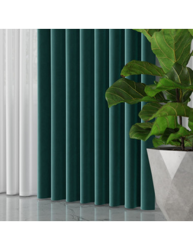 Tkanina zasłonowa Velvet 300 cm petrol 106