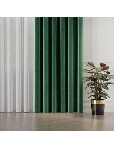 Tkanina zasłonowa Velvet 300 cm butelkowa zieleń 094