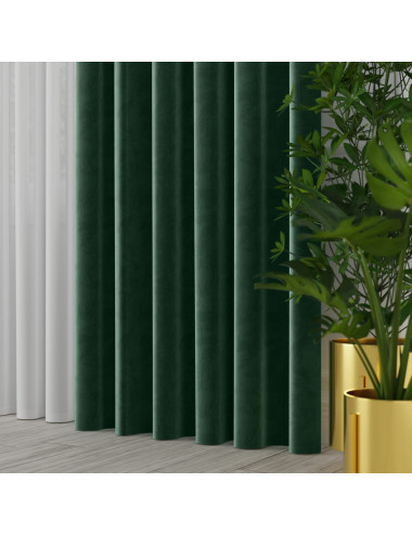 Tkanina zasłonowa Velvet 300 cm ciemny zielony 107