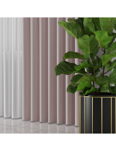 Tkanina zasłonowa Lima 300 cm pudrowy różowy 010