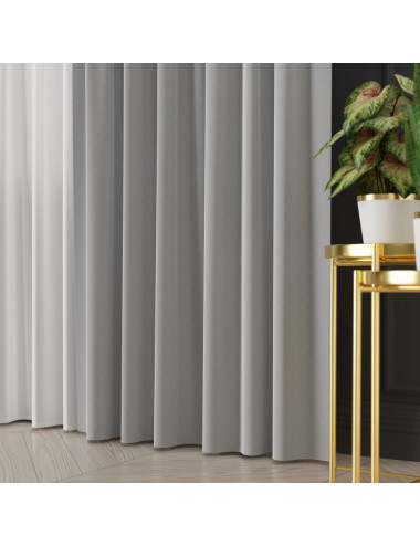 Tkanina zasłonowa Lima 300 cm chłodny szary 077
