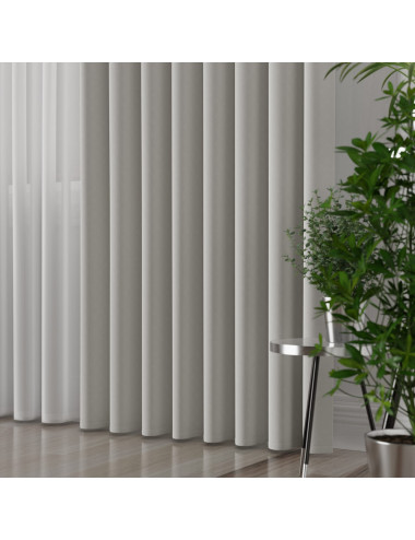 Tkanina zasłonowa Lima 300 cm ciepły jasny szary 070