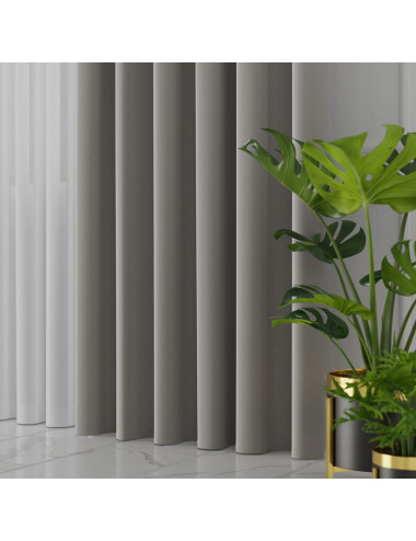 Tkanina zasłonowa Lima 300 cm ciepły szary 073