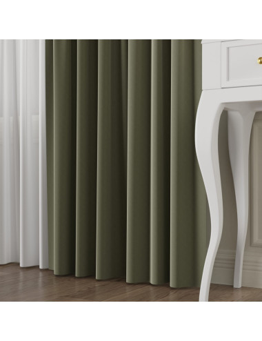Tkanina zasłonowa Lima 300 cm ciemny oliwkowy 021