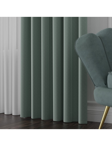Tkanina zasłonowa Lima 300 cm szałwiowa zieleń 020
