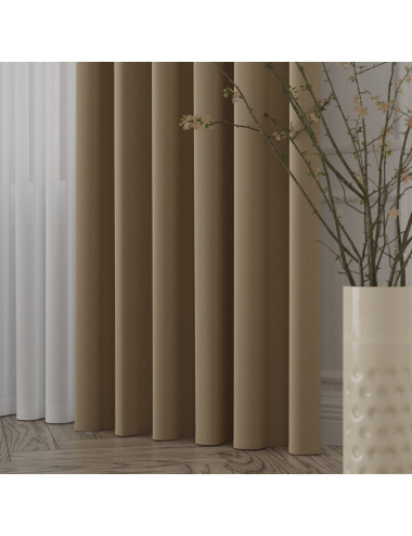 Tkanina zasłonowa Lima 300 cm ciepły brązowy 051