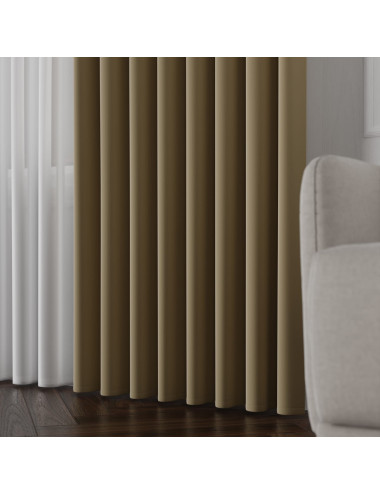 Tkanina zasłonowa Lima 300 cm khaki 018