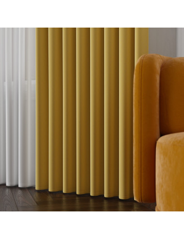 Tkanina zasłonowa Lima 300 cm żółty 055