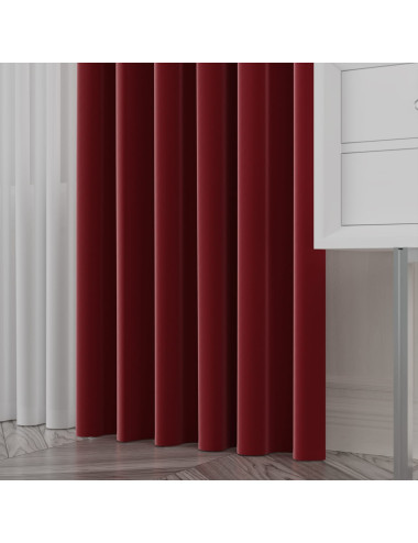 Tkanina zasłonowa Lima 300 cm czerwony 046