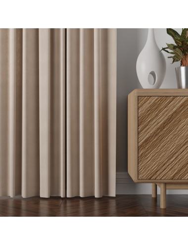 Tkanina zasłonowa Milas 290 cm kawowy 006