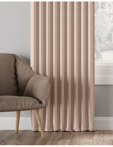 Tkanina zasłonowa Milas 290 cm nude 004