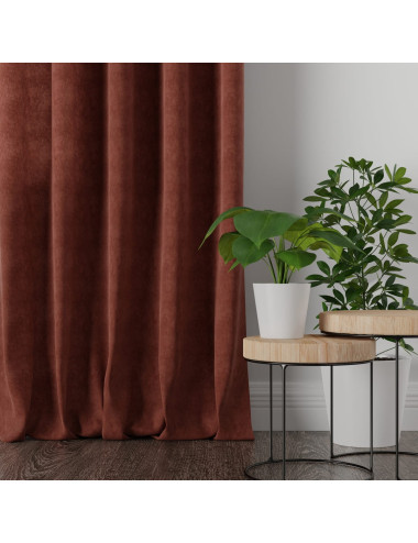 Tkanina zasłonowa Milas 290 cm ceglasy 022
