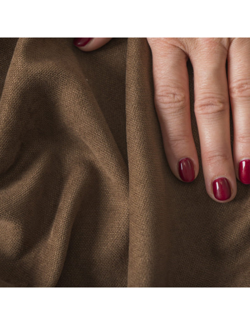 Tkanina zasłonowa Milas 290 cm brązowy 011