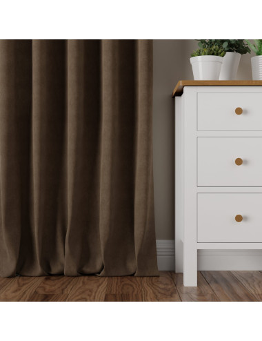 Tkanina zasłonowa Milas 290 cm brązowy 011