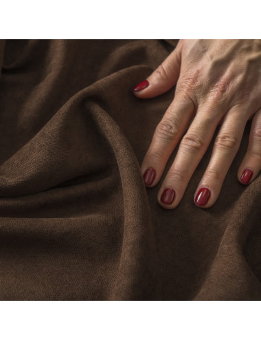 Tkanina zasłonowa Milas 290 cm ciemny brązowy 012