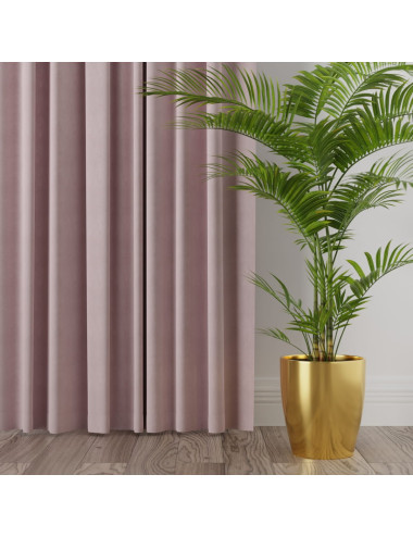 Tkanina zasłonowa Milas 290 cm ciemny pudrowy różowy 019