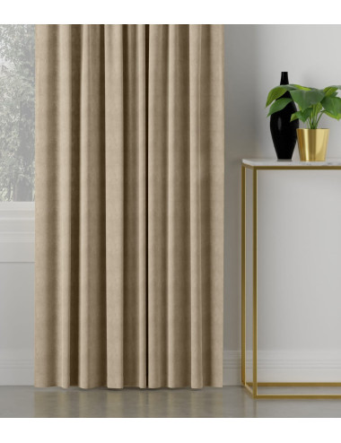 Tkanina zasłonowa Milas 290 cm jasny beżowy 005