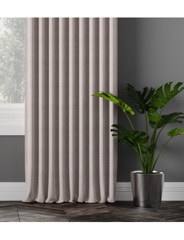 Tkanina zasłonowa Milas 290 cm ciepły beżowy 042