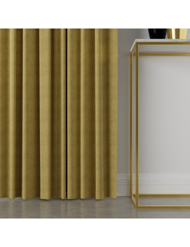 Tkanina zasłonowa Milas 290 cm jasny oliwkowy 014