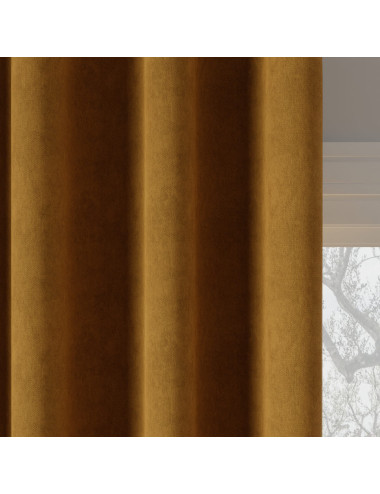 Tkanina zasłonowa Milas 290 cm ciemny oliwkowy 013